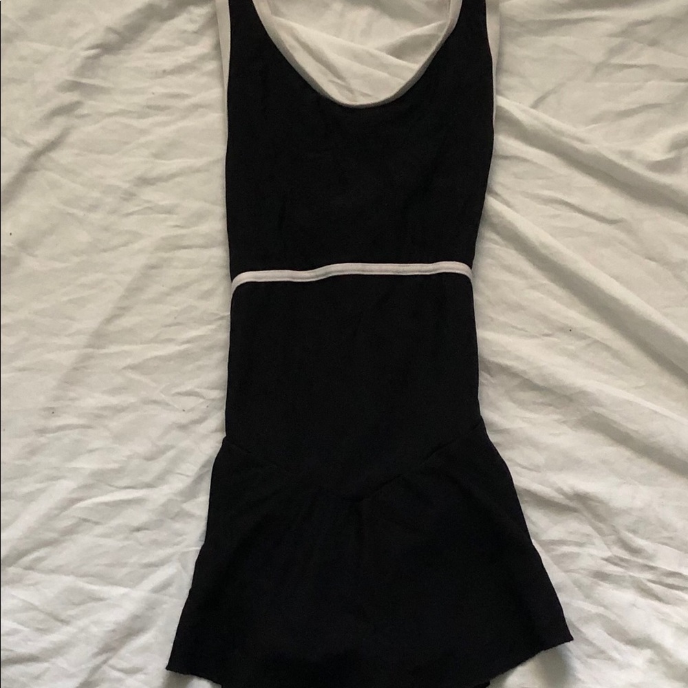 Black and white dance/skating outfit
